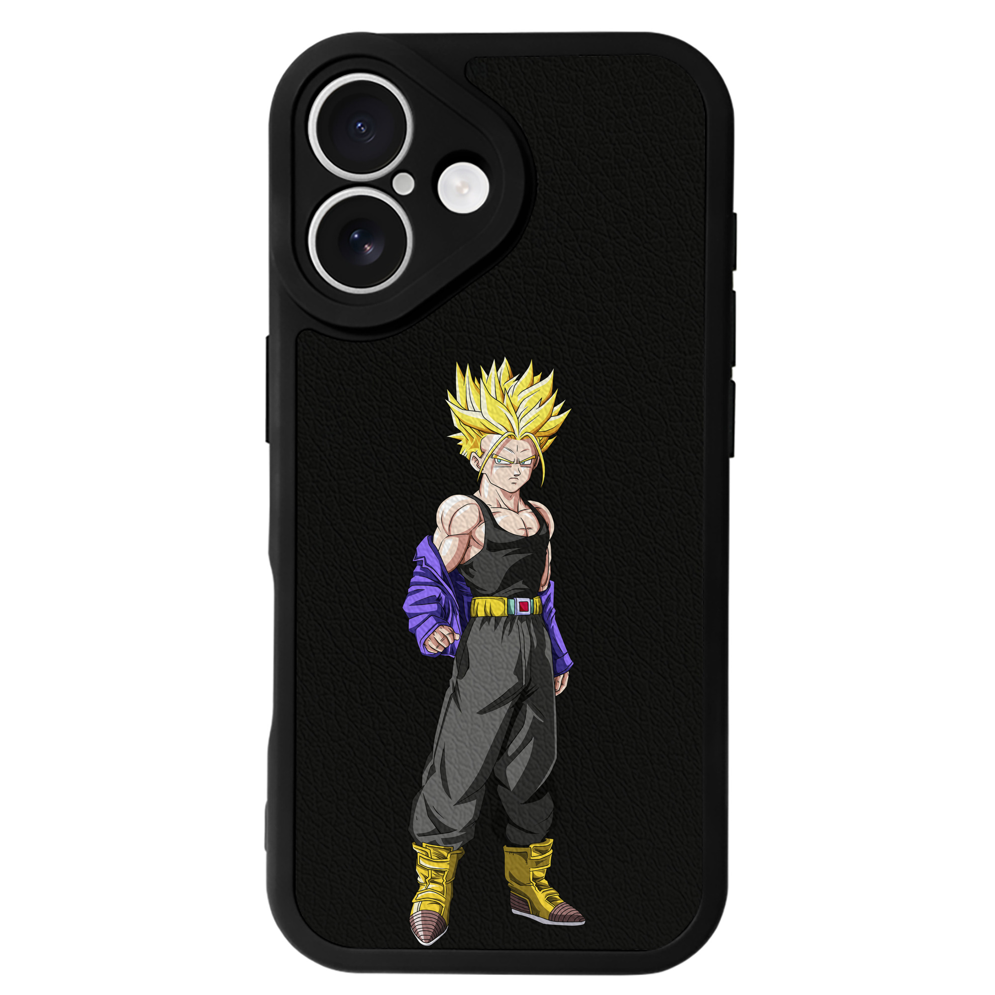 （画像用） ドラゴンボール トランクス（Torankusu）DRAGON BALL Trunks 【iPhone 16シリーズ対応】シリコンスマホケース（レザー調） 材質：シリコン
